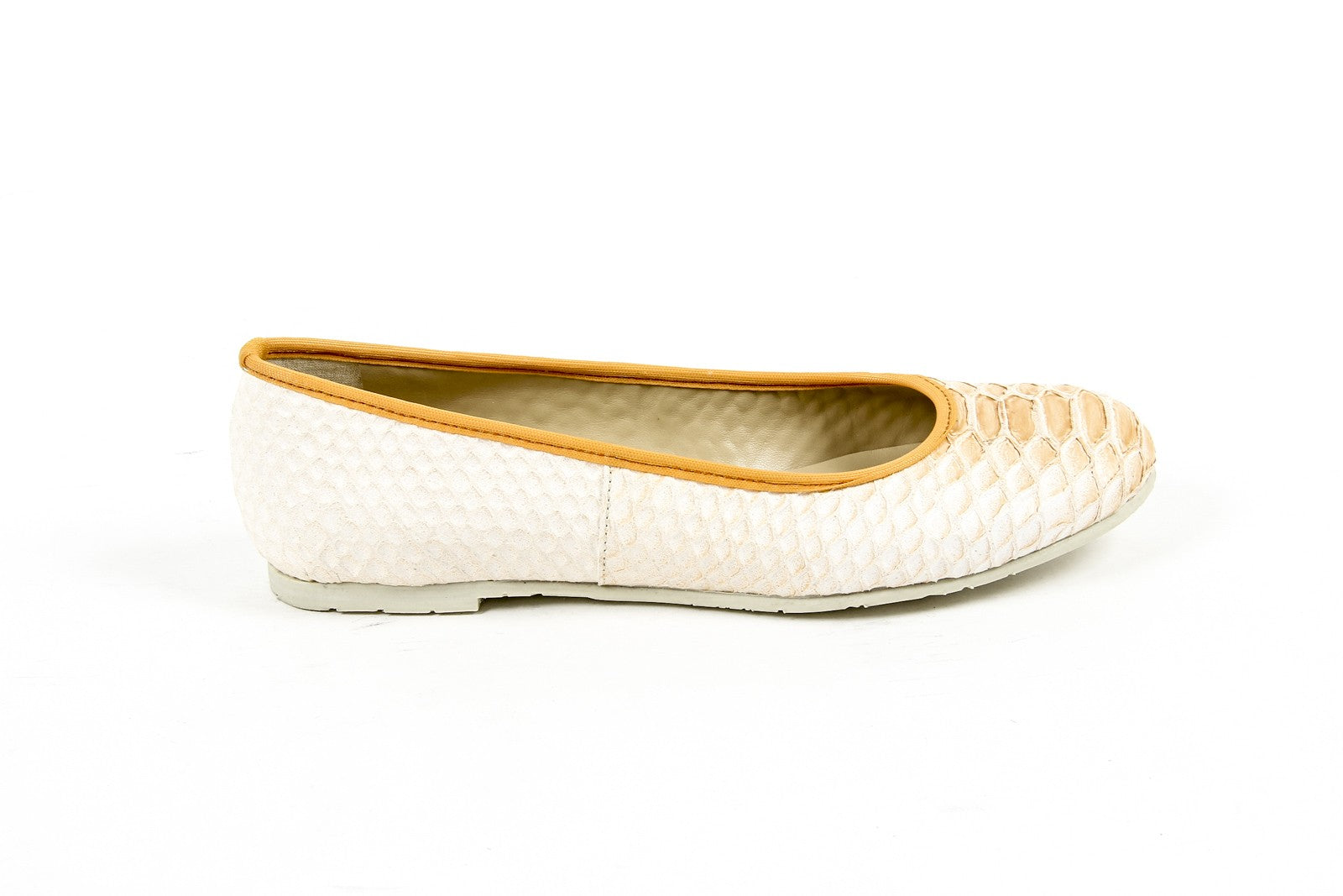 V 1969 Italia Ballerina da donna E08 PITONE OCRA