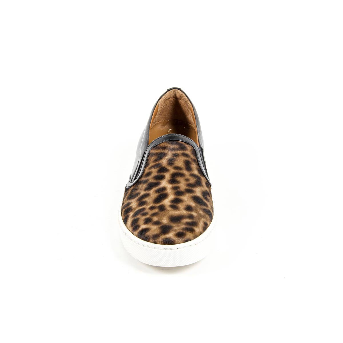 V 1969 Italia Womens Slip On Sneaker 312090 PONY LEO/NAPPA NERO
