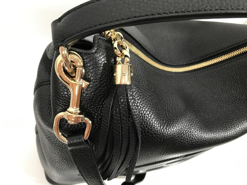 Borsa tote Gucci Soho in pelle nera