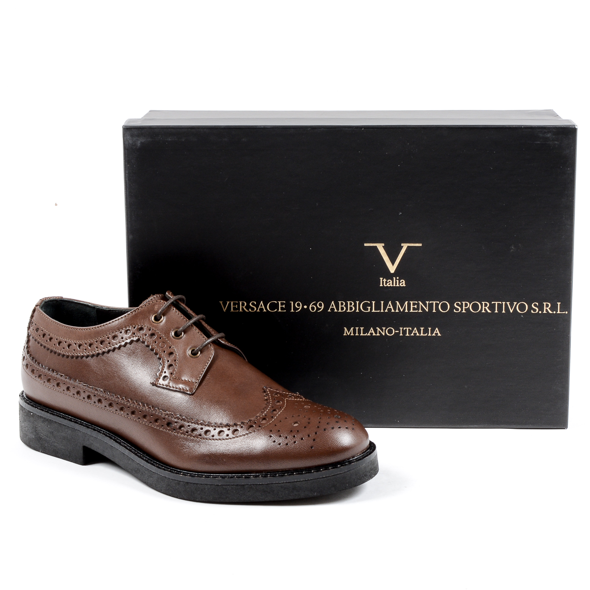 V 1969 Italia Scarpa Brogue da Donna Marrone TRENTO