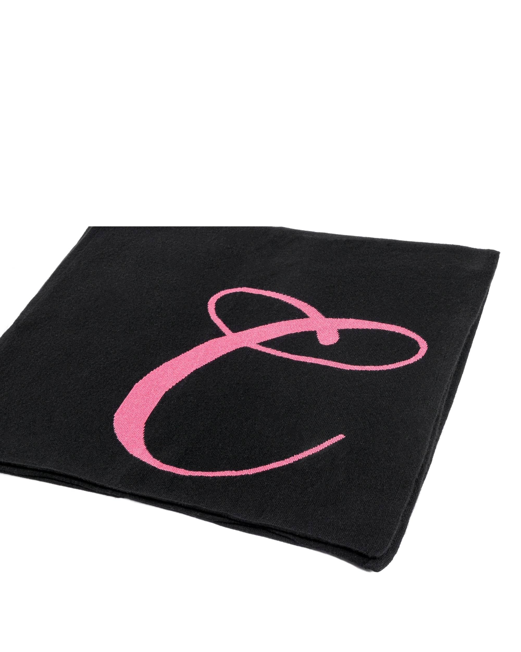 Sciarpa monogrammata Dee Ocleppo DEAN VILLAGE BLACK C