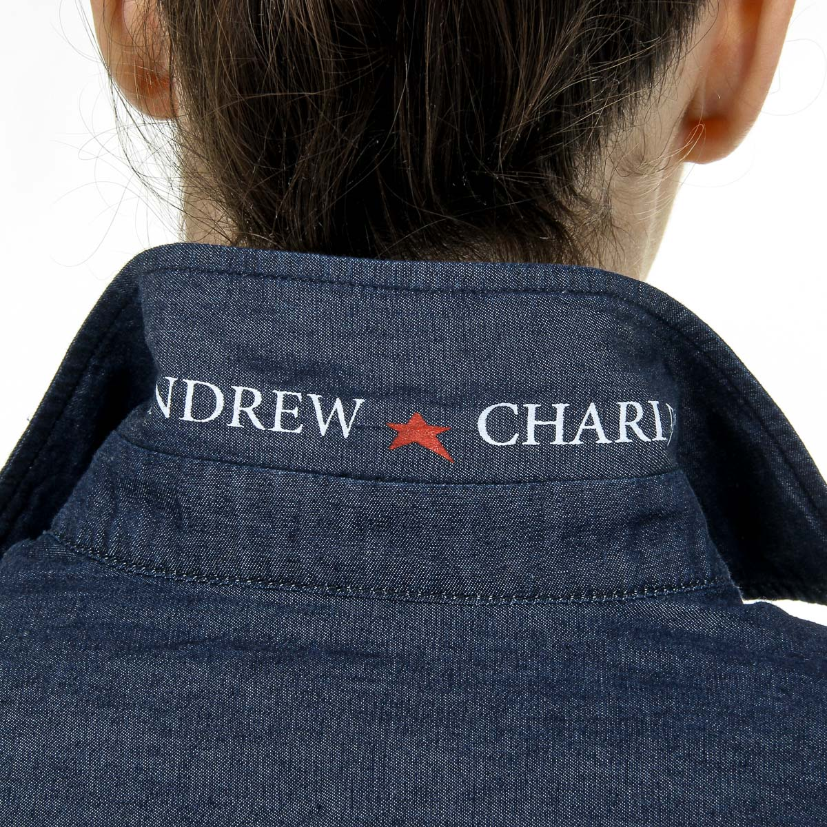 Camicia da donna Andrew Charles a maniche lunghe in denim CAMILIA