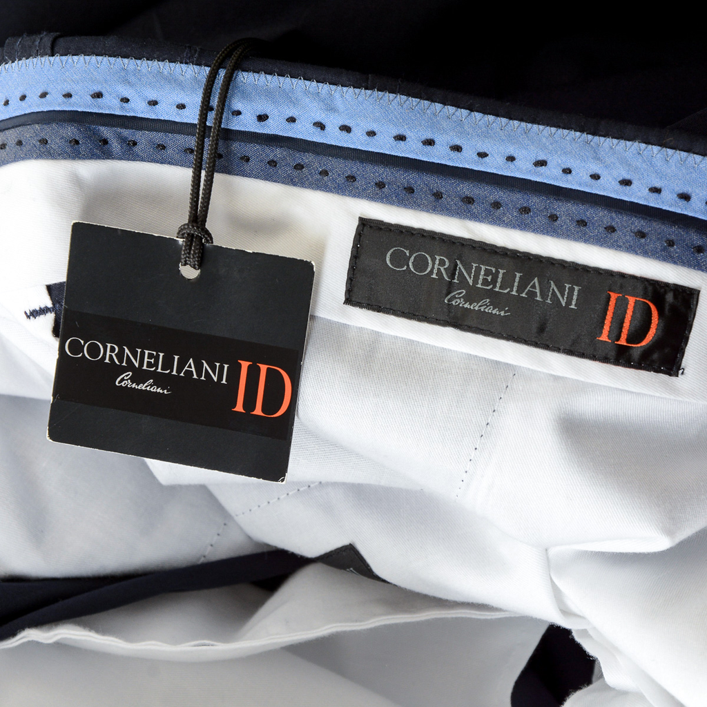 Corneliani Pantaloni Uomo Blu Scuro