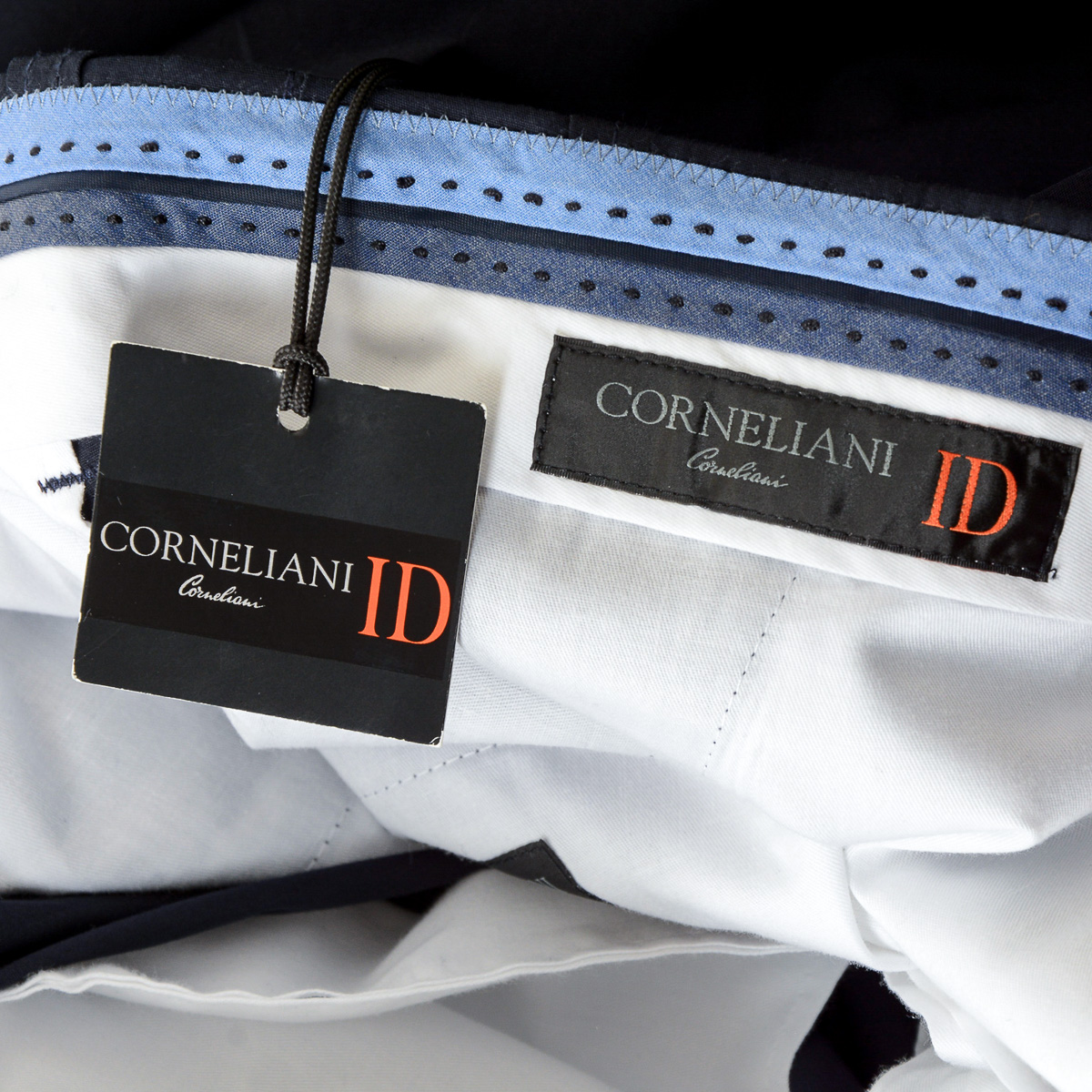 Corneliani Pantaloni Uomo Blu Scuro