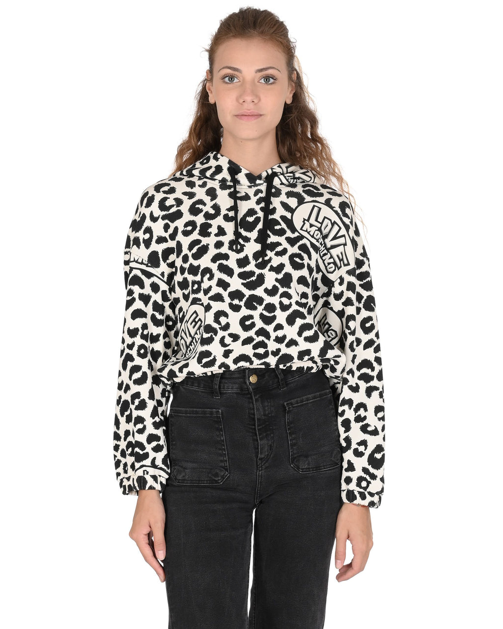 Felpa da donna Love Moschino W 6 477 00 M 4408 0010 LEOLOVE F.PANNA
