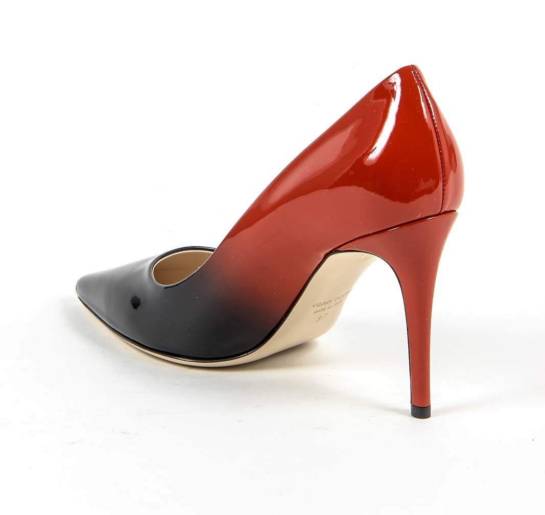 Décolleté da donna V 1969 Italia 3104091 VERN. SFUMATO NERO-ROSSO