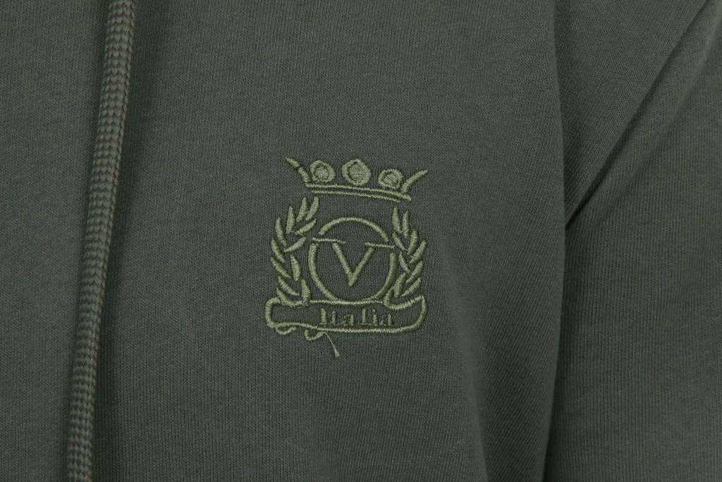 Felpa con cappuccio da uomo V 1969 Italia ART. 4467 VERDE MILITARE