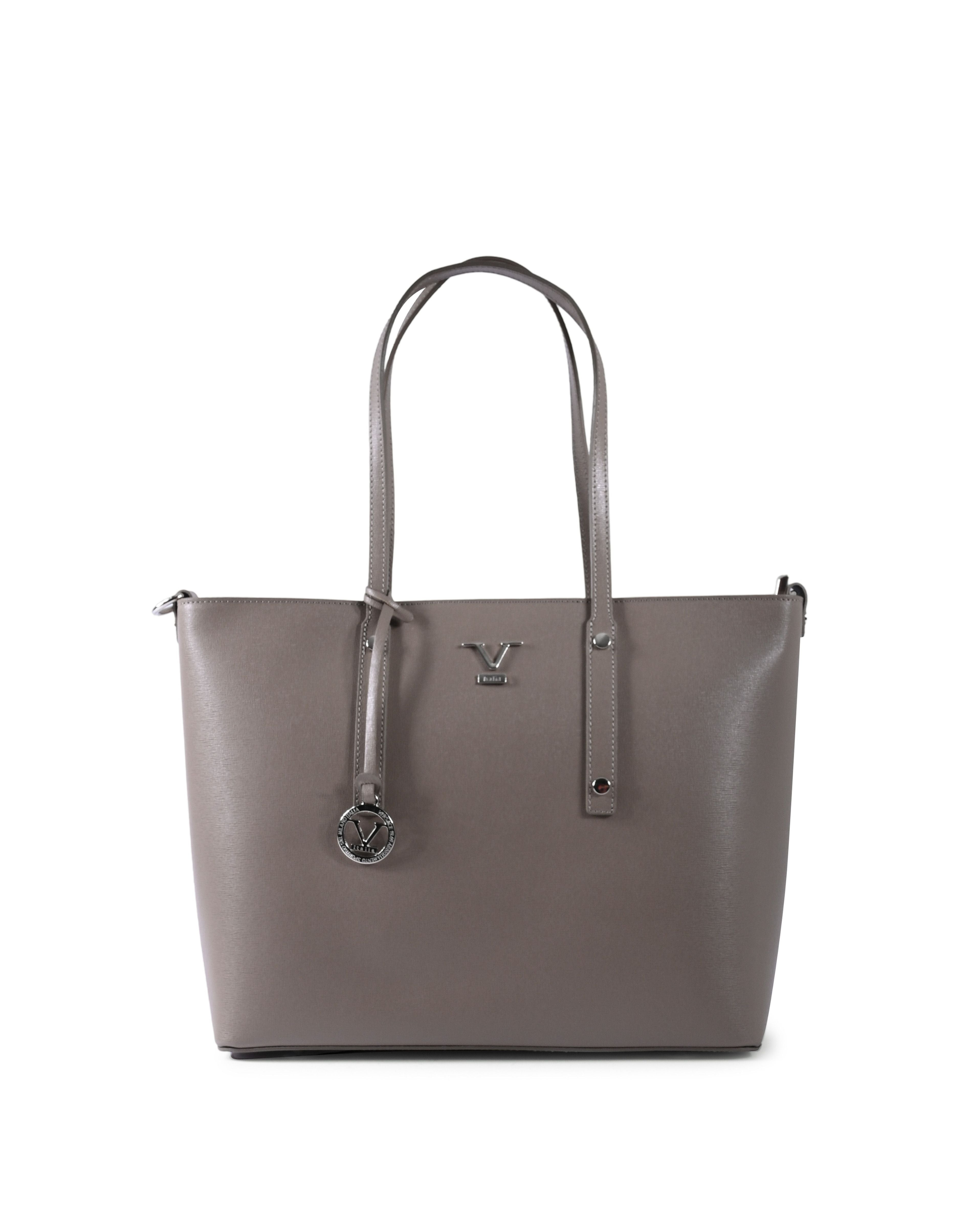 Borsa a mano da donna V Italia CB1070 SAFFIANO TAUPE