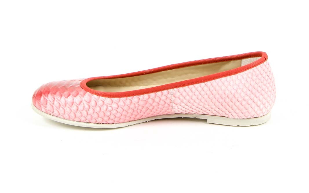 V 1969 Italia Ballerina da donna E08 PITONE ROSSO