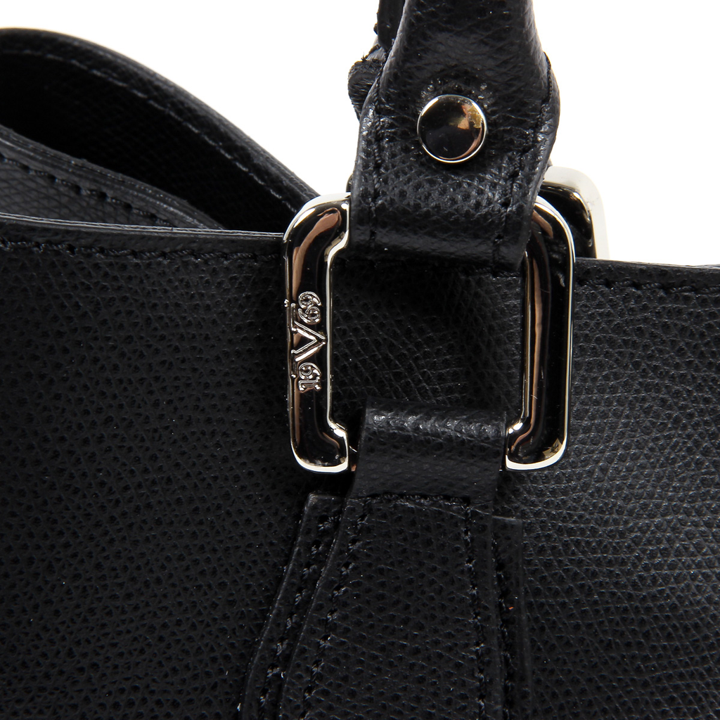 Borsa da donna V 1969 Italia V013-S PALMELLATO NERO