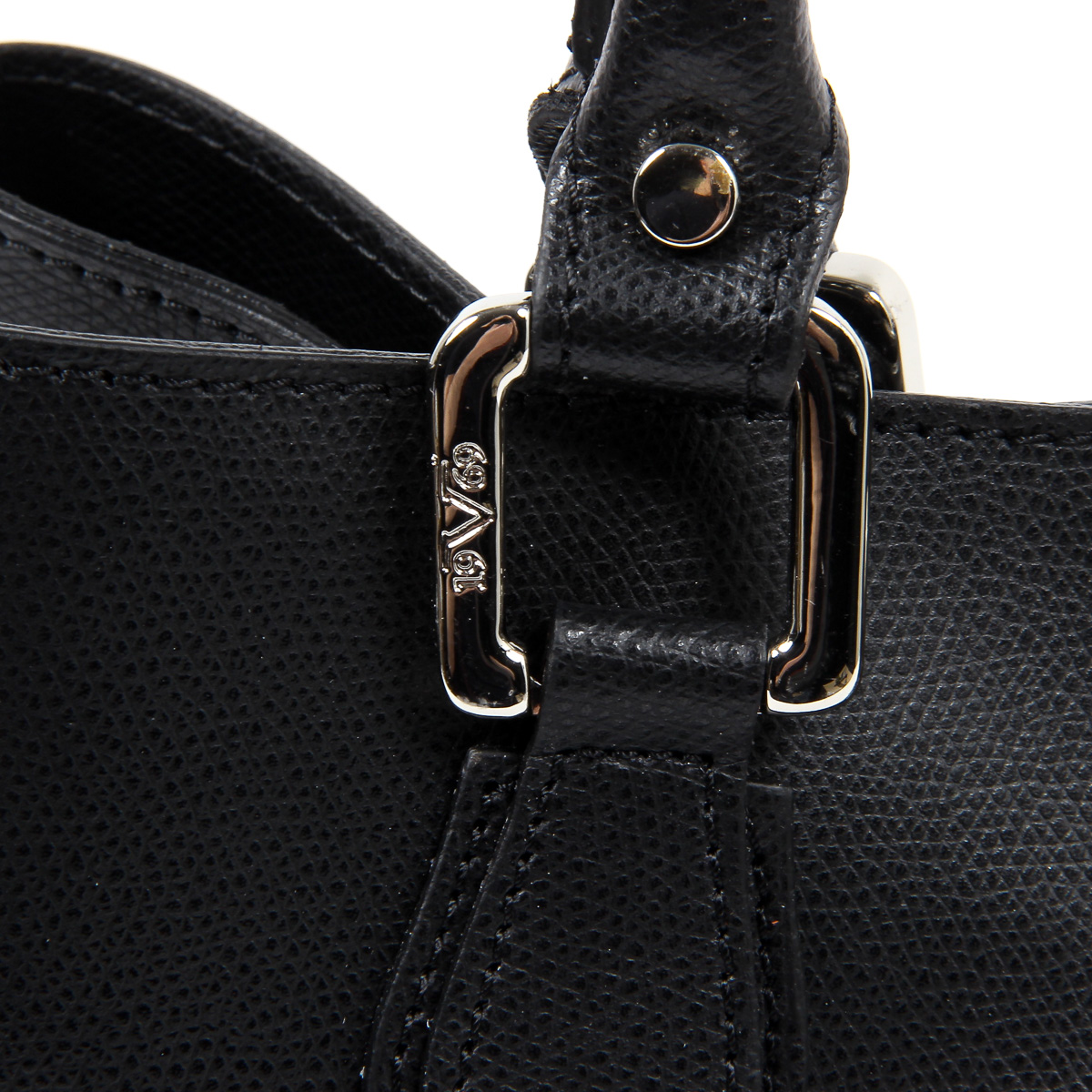 Borsa da donna V 1969 Italia V013-S PALMELLATO NERO