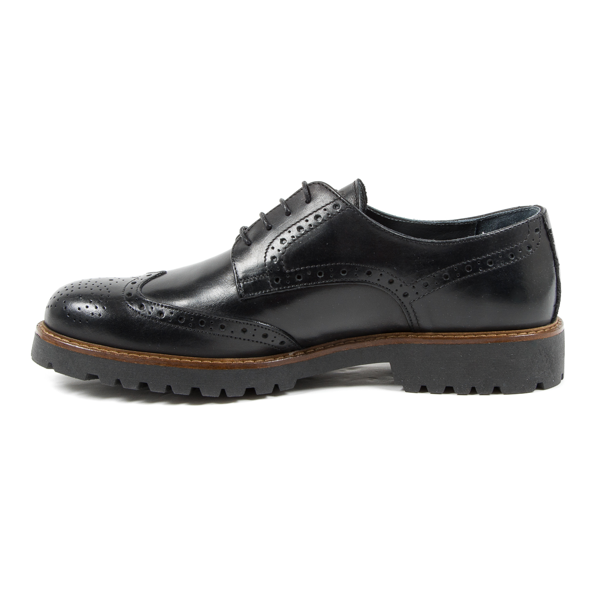 Andrew Charles Scarpa Brogue da Uomo Nera EDWIN