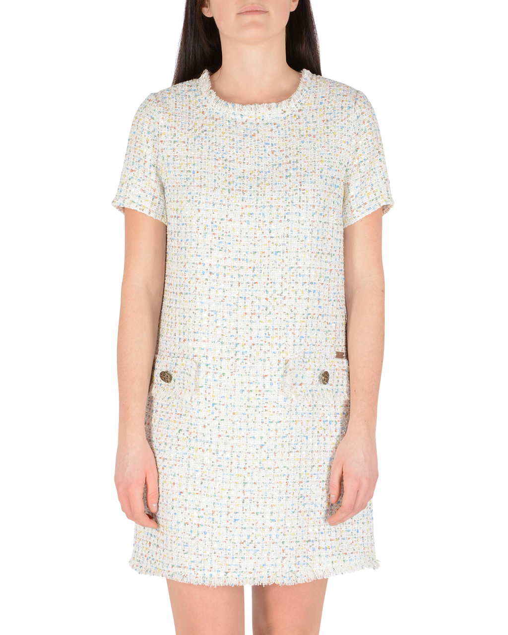 Abito Donna 19V69 Italia Bianco ABITO MORA BIANCO