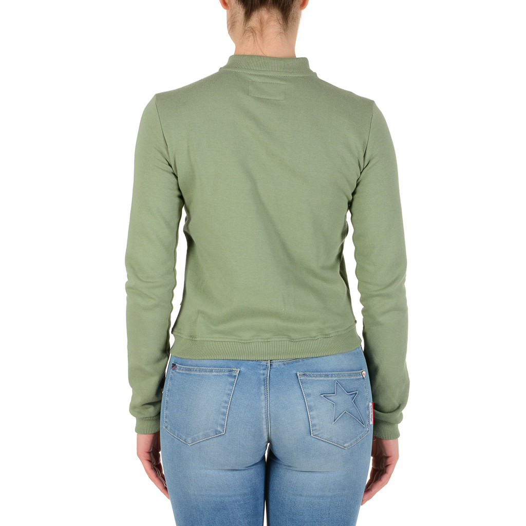 Andrew Charles Maglione da donna a maniche lunghe verde SUMATRA