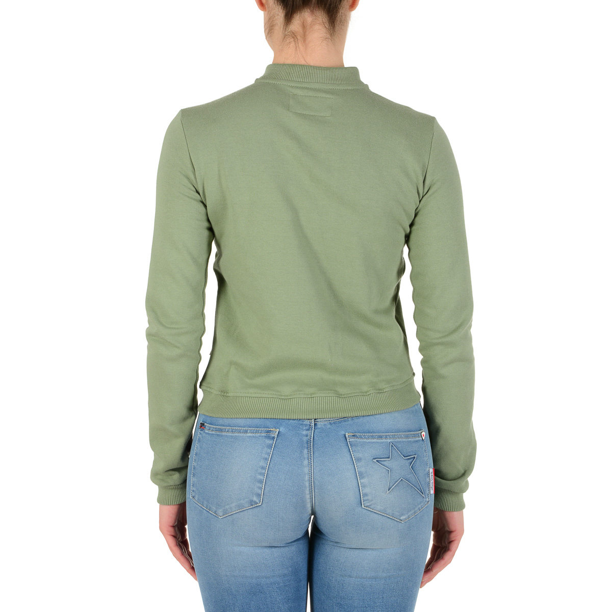 Andrew Charles Maglione da donna a maniche lunghe verde SUMATRA