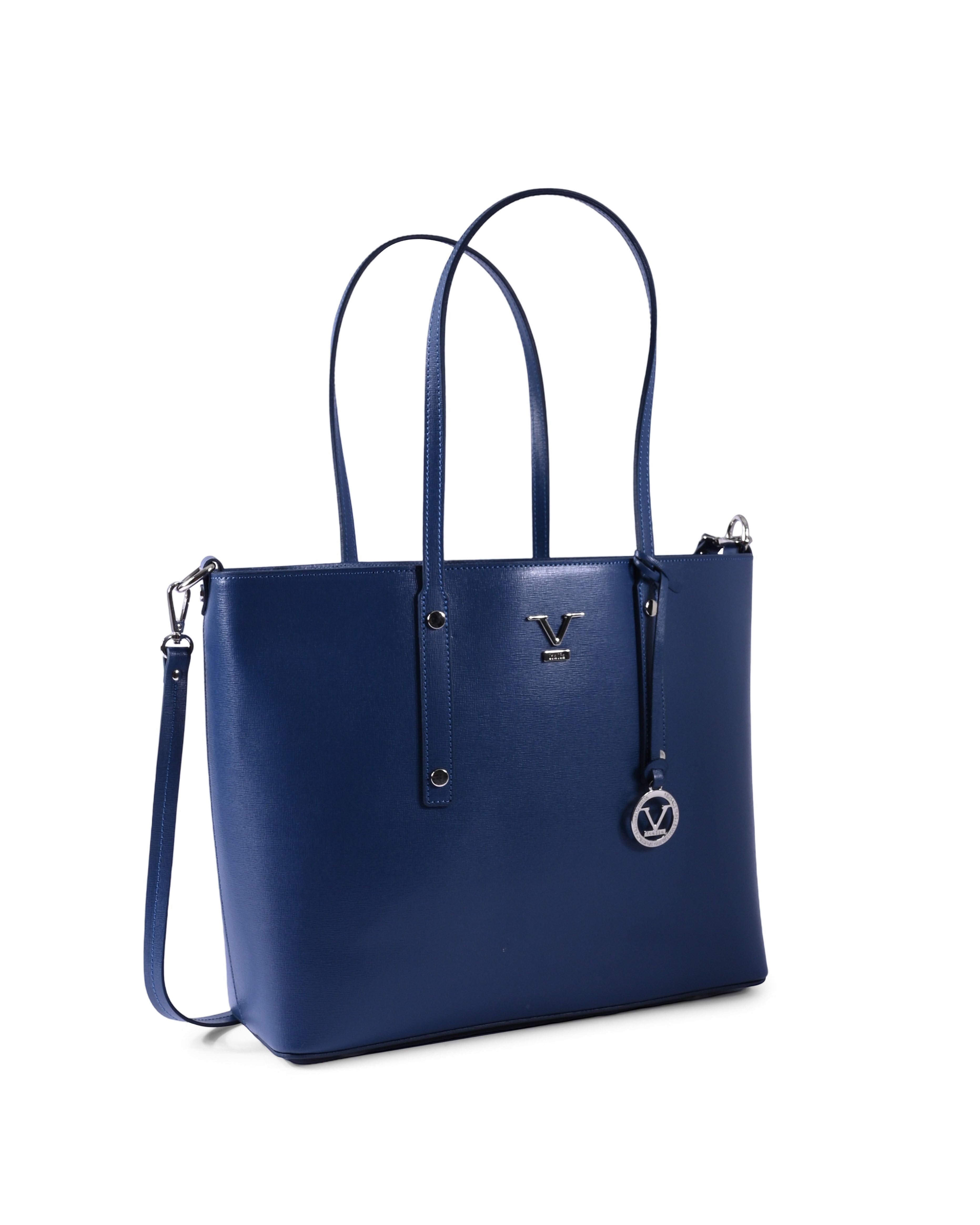 Borsa a mano da donna V Italia CB1070 SAFFIANO JEANS