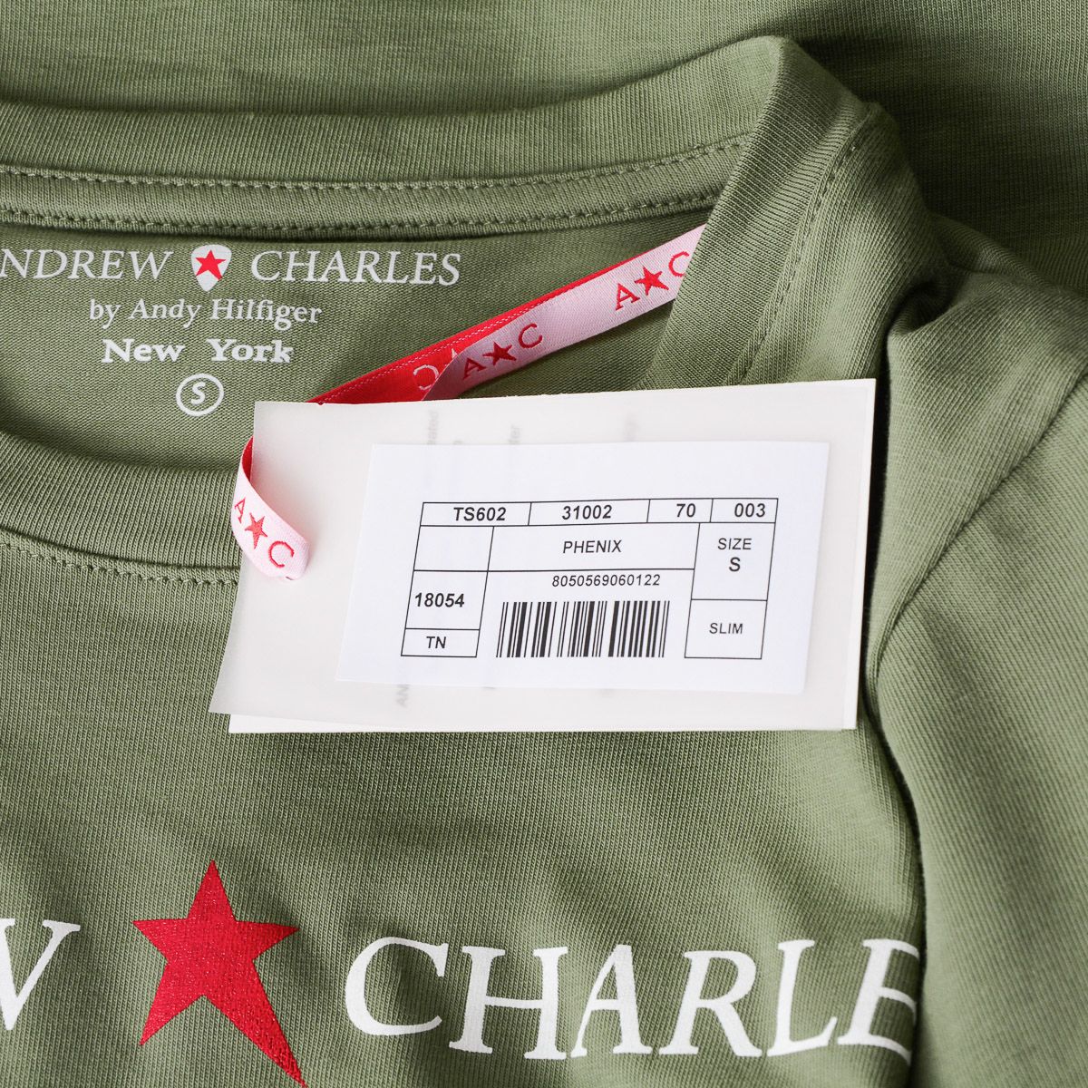 Andrew Charles By Andy Hilfiger T-shirt da donna LS TS602 031002 PHENIX GREEN 003