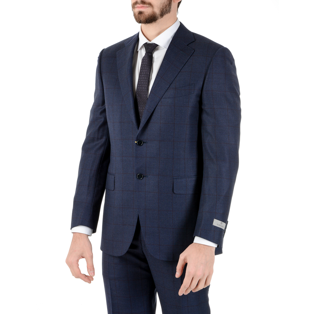 Abito da uomo Canali maniche lunghe blu scuro