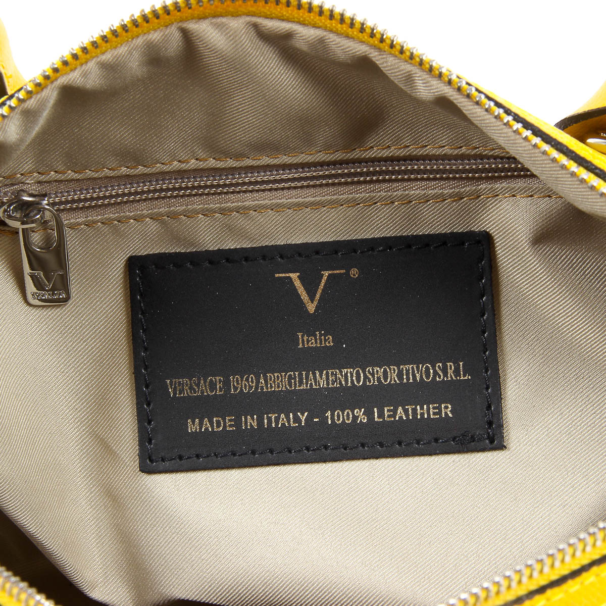 Borsa da donna V 1969 Italia V014-S PALMELLATO GIALLO