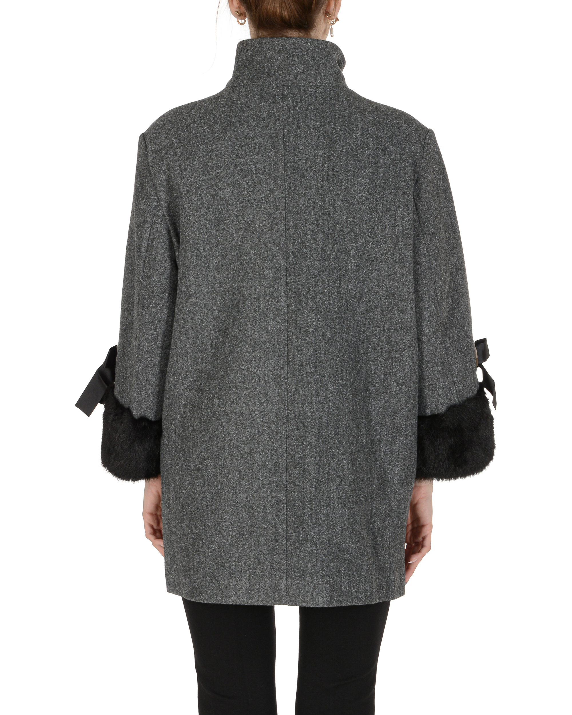 19V69 Italia Cappotto Donna Grigio Scuro MIMI GRIGIO SCURO