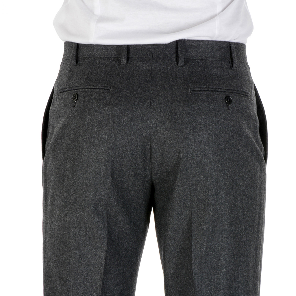 Pantaloni da uomo Canali grigio scuro