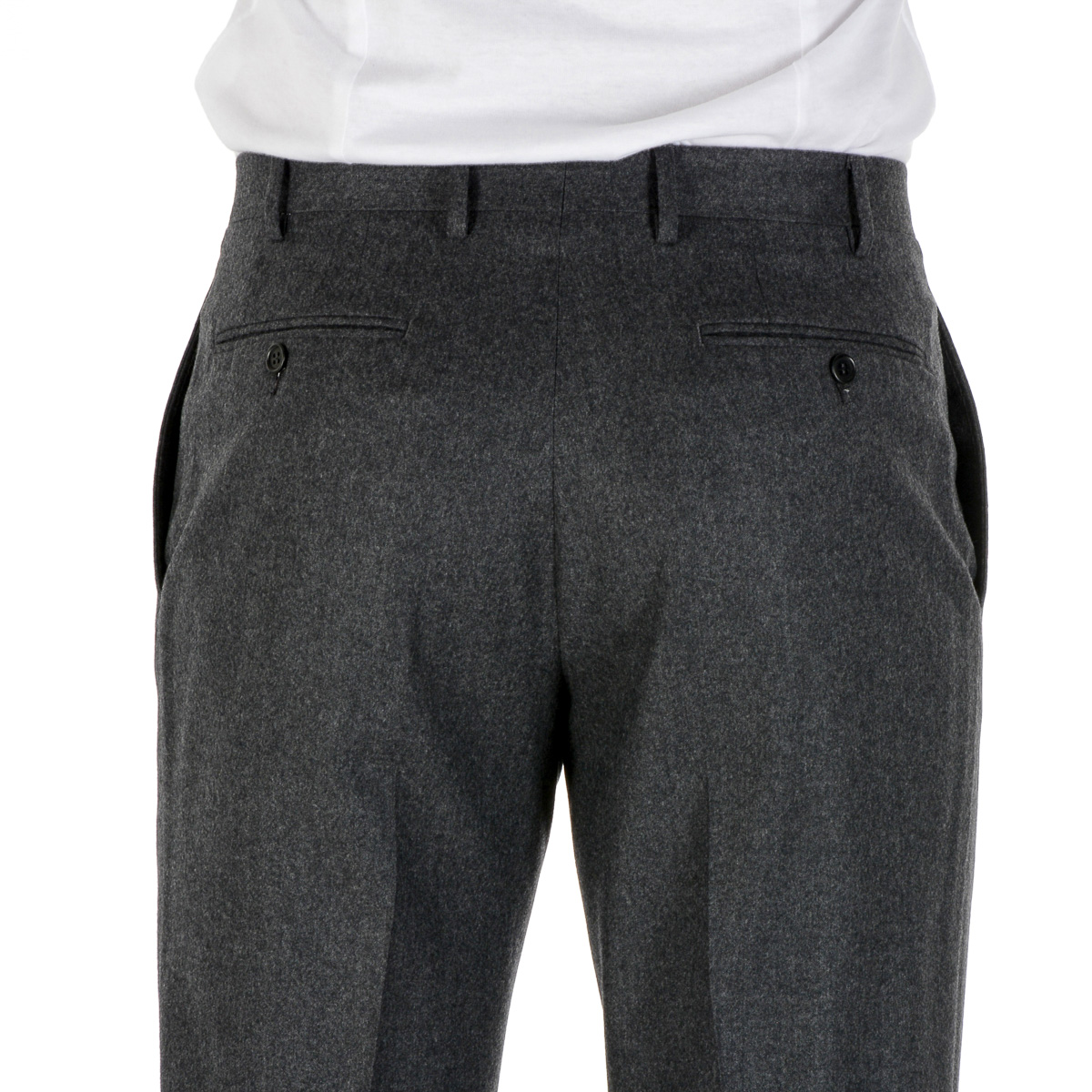 Pantaloni da uomo Canali grigio scuro