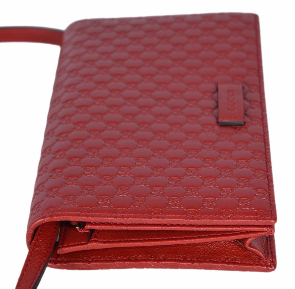 Borsa a tracolla Gucci Guccissima rossa