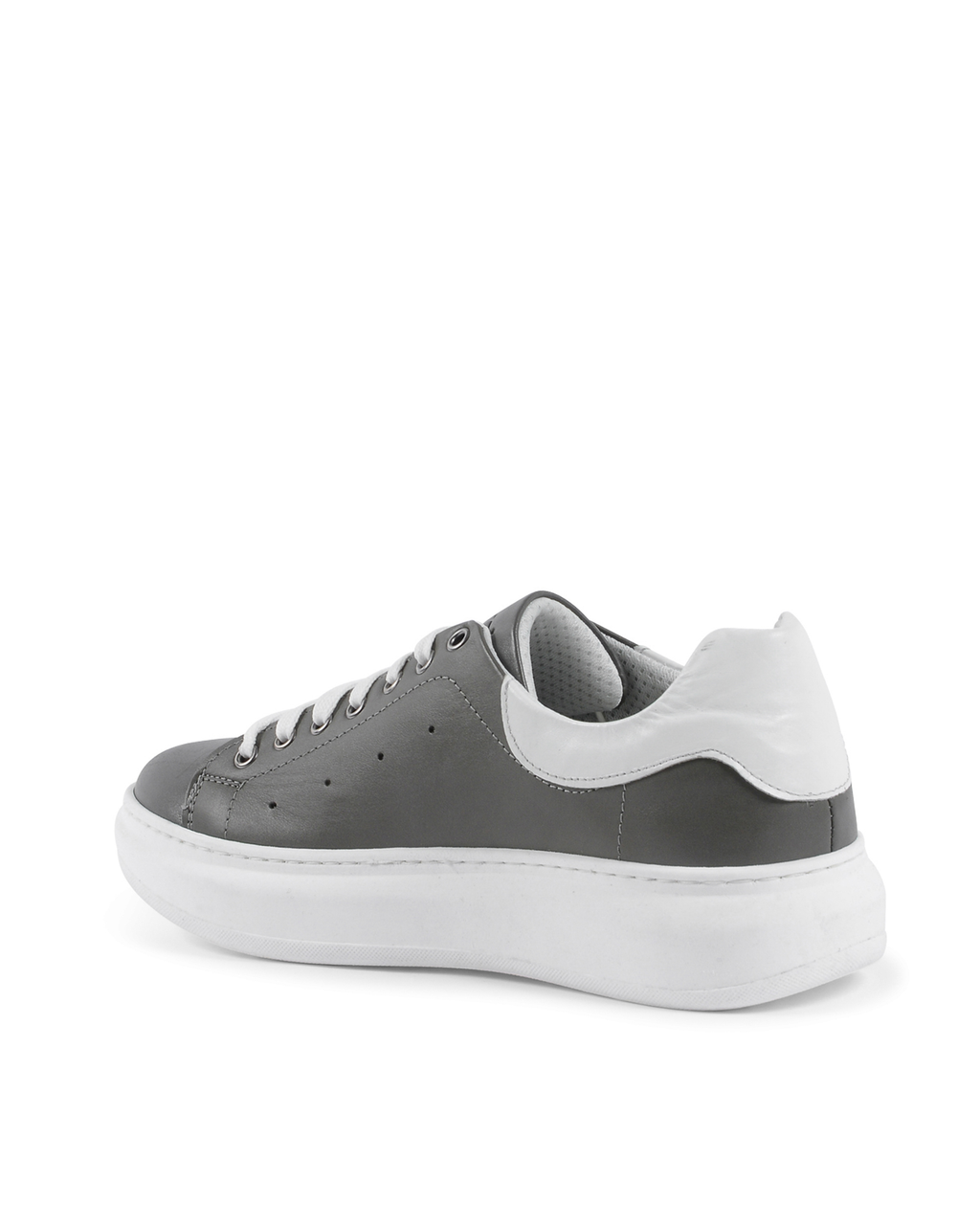 Sneaker Uomo 19V69 Italia Grigio Bianco 720 PELLE GRIGIO PELLE BIANCO