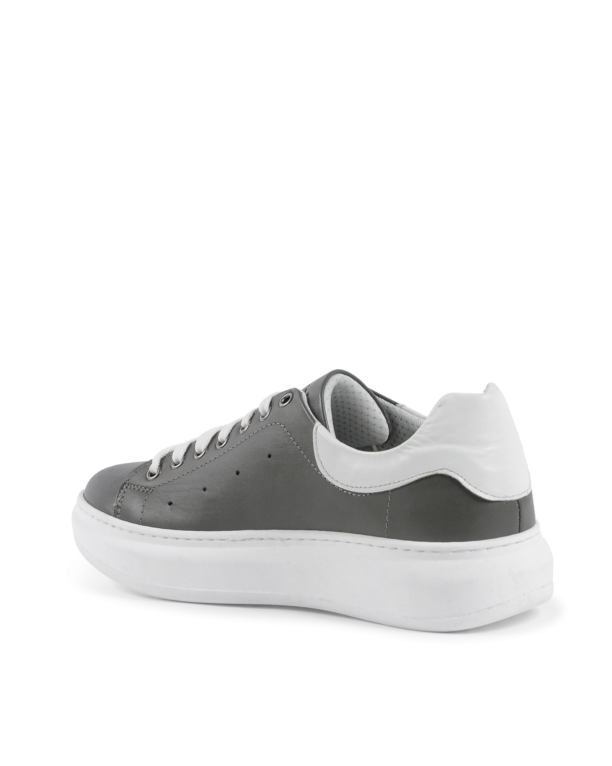 Sneaker Uomo 19V69 Italia Grigio Bianco 720 PELLE GRIGIO PELLE BIANCO