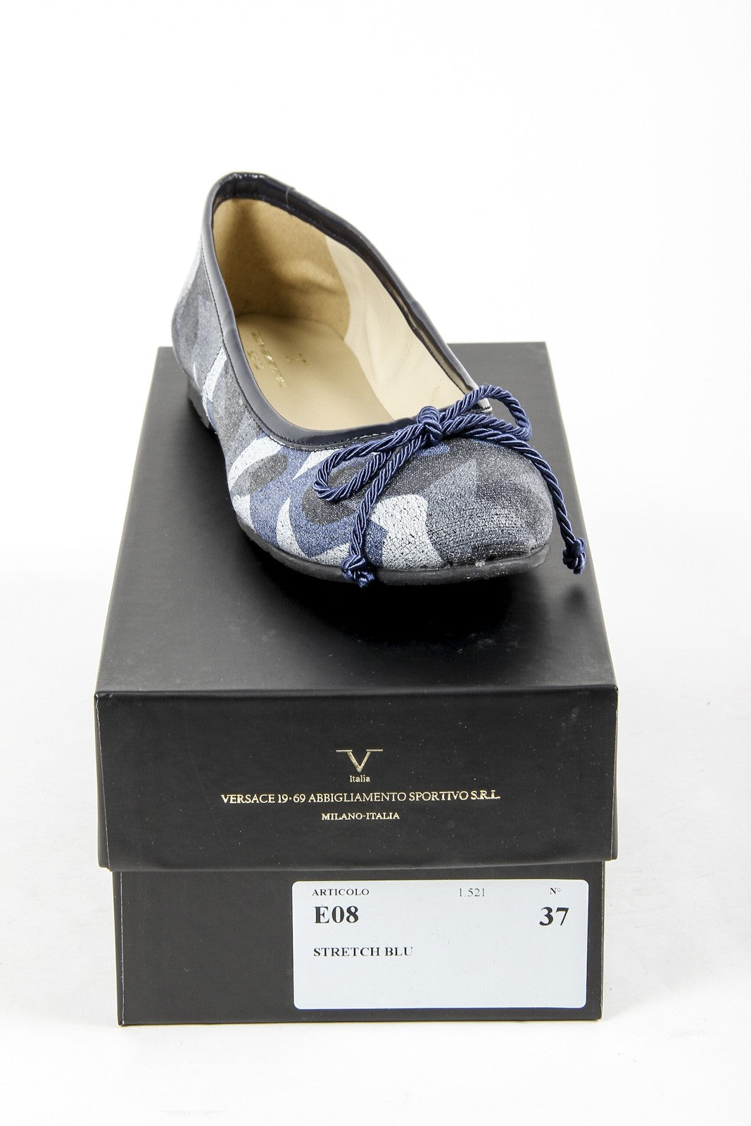 V 1969 Italia Womens Ballerina E08 STRETCH BLU