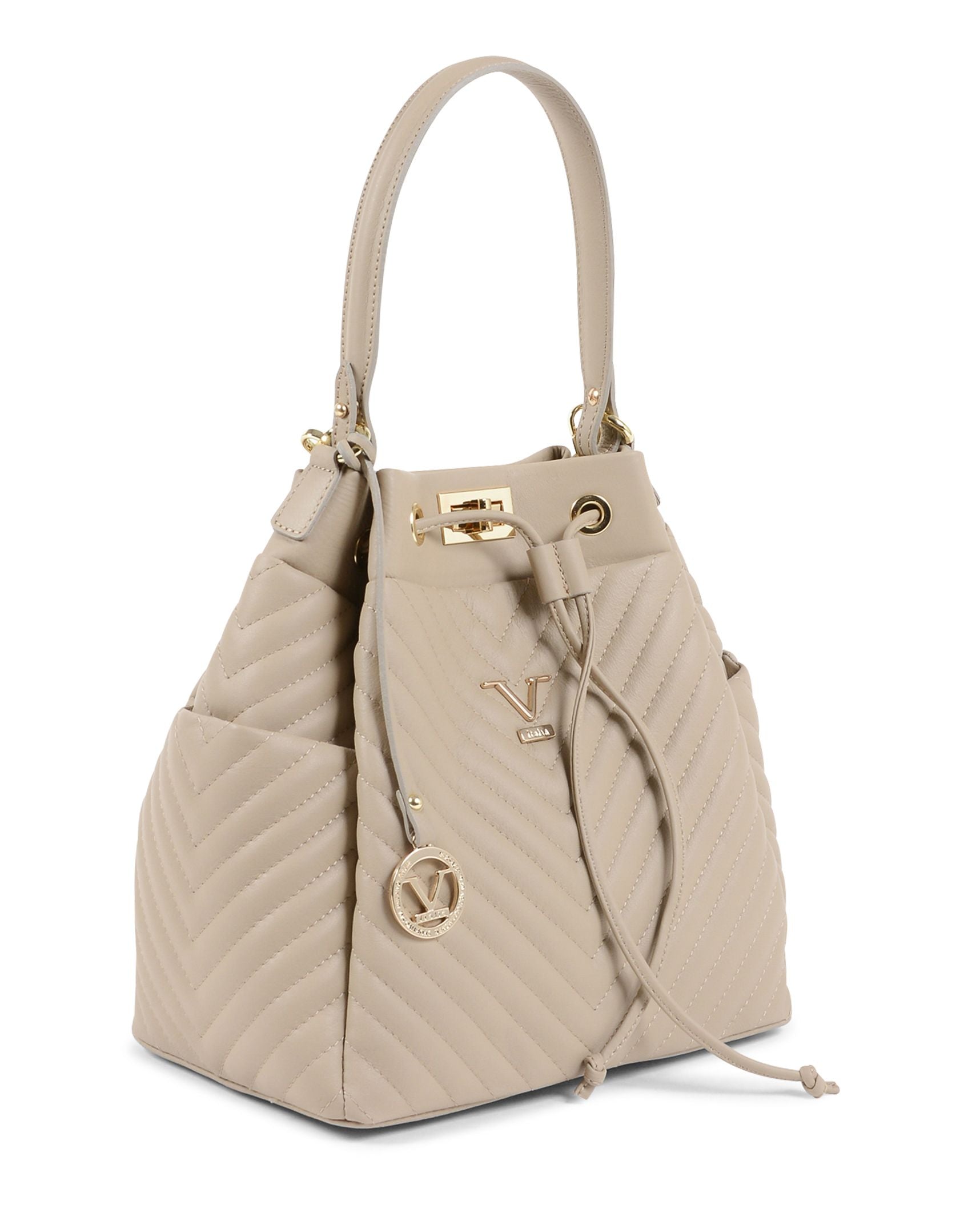 V Italia Borsa a tracolla da donna Beige BH10272 52 SAUVAGE MARMO