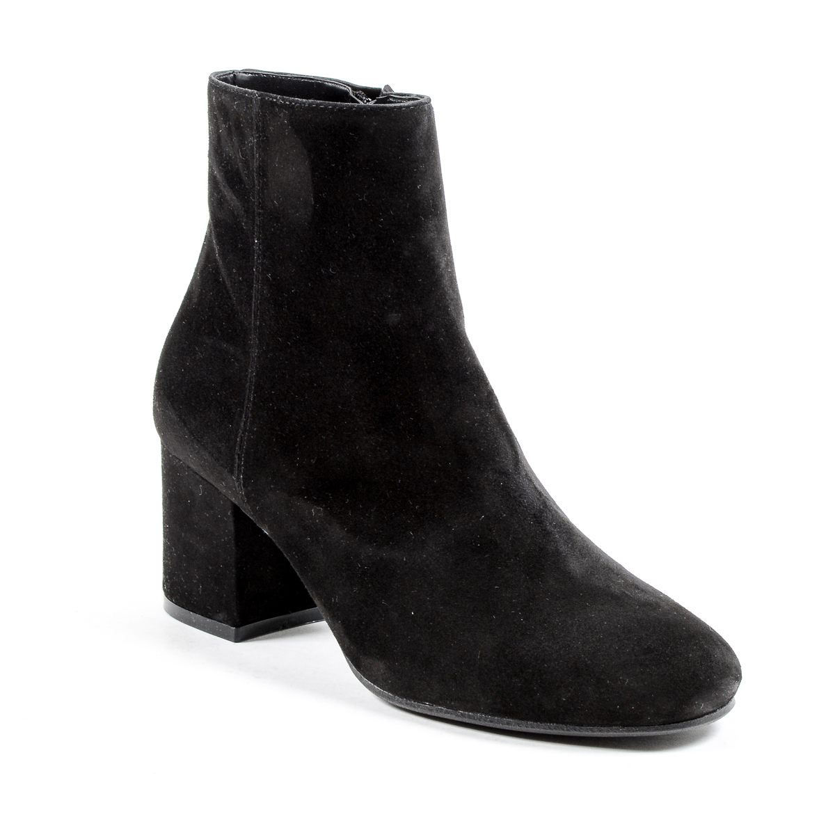 V 1969 Italia Stivaletto con tacco da donna nero MAD