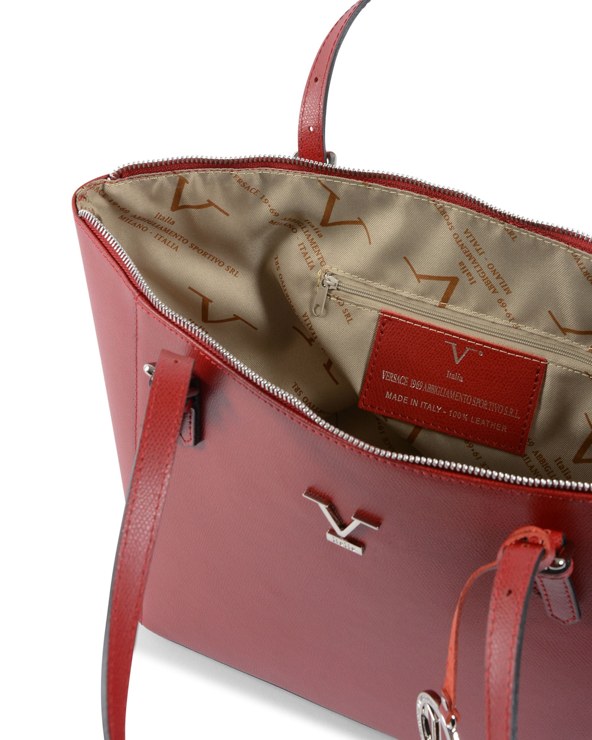 V Italia Borsa da donna Bordeaux V09 PALMELLATO BORDEAUX