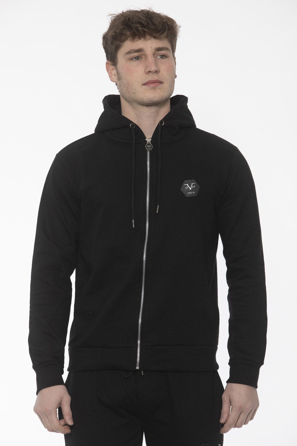 19V69 Italia Maglione Uomo Nero MORRIS BLACK