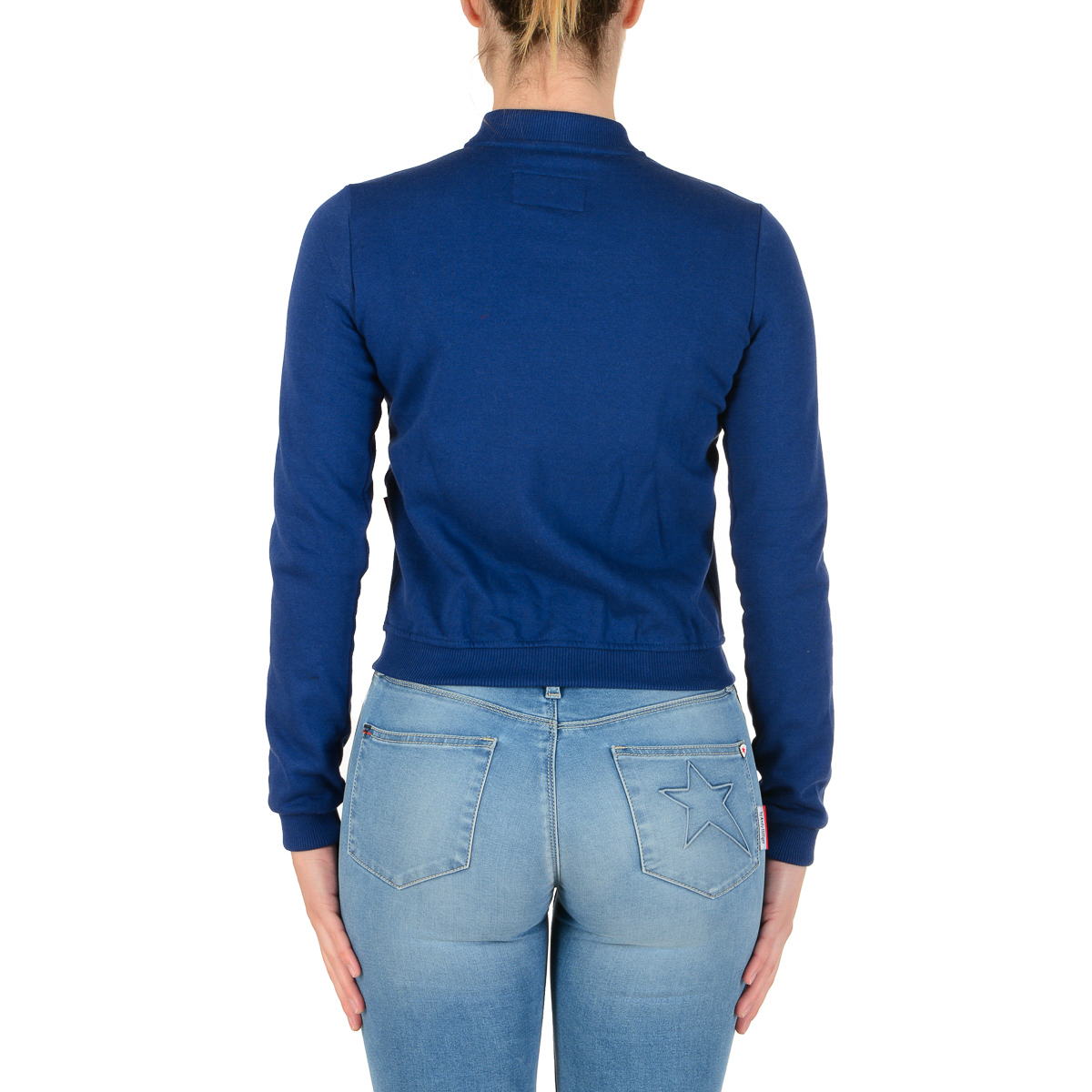 Andrew Charles Maglione da donna a maniche lunghe blu scuro SUMATRA