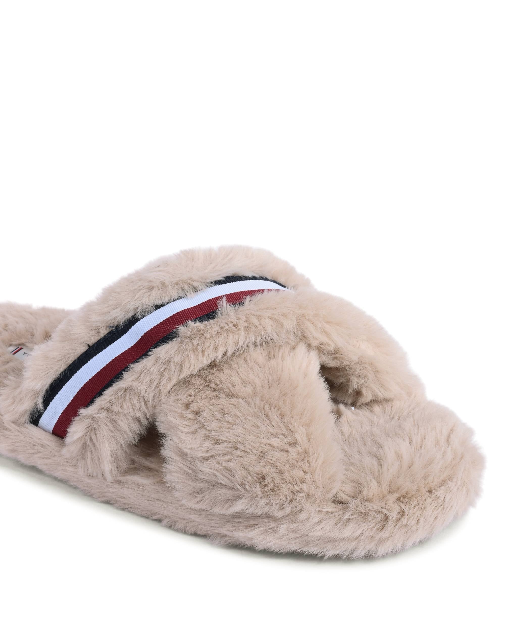 Tommy Hilfiger Pantofole da donna Beige FW0FW07551ABO