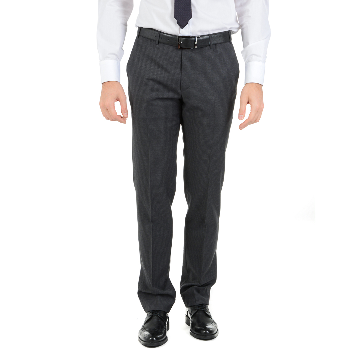 Corneliani Abito da uomo a maniche lunghe grigio scuro Super 130's