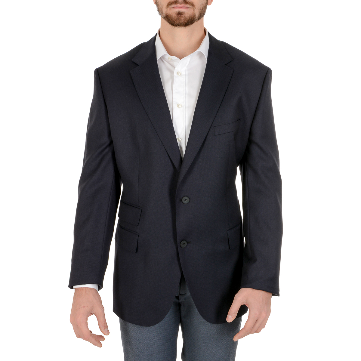 Giacca da uomo Hugo Boss a maniche lunghe blu scuro JET