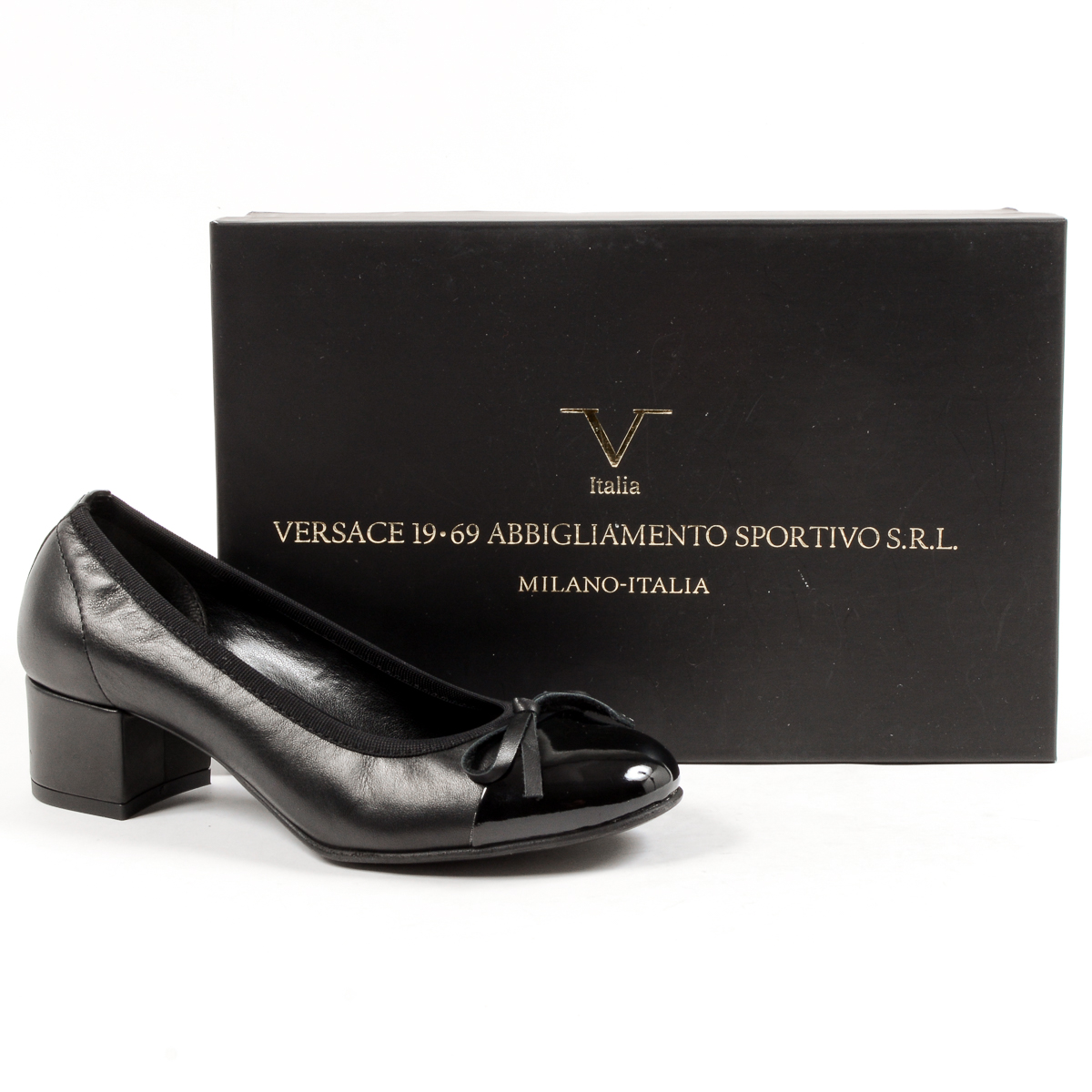 V 1969 Italia Womens Ballerina Black ROMINE