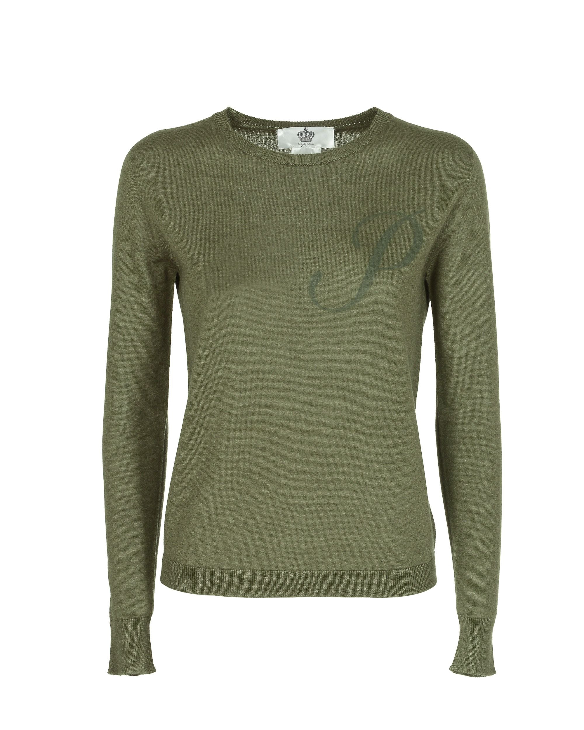 Dee Ocleppo Long Sleeve ART 004 GREEN LETTER P