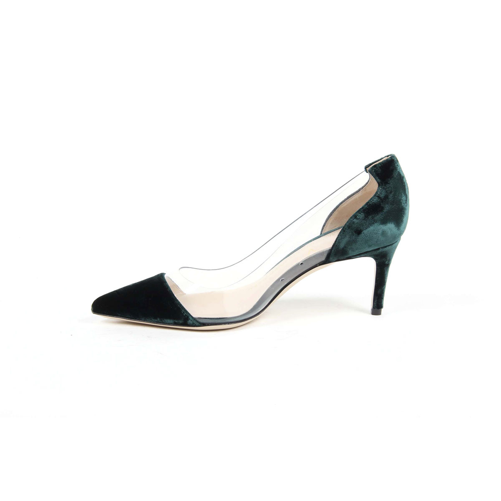 Décolleté da donna V 1969 Italia 3105124 VELLUTO 301 VERDE