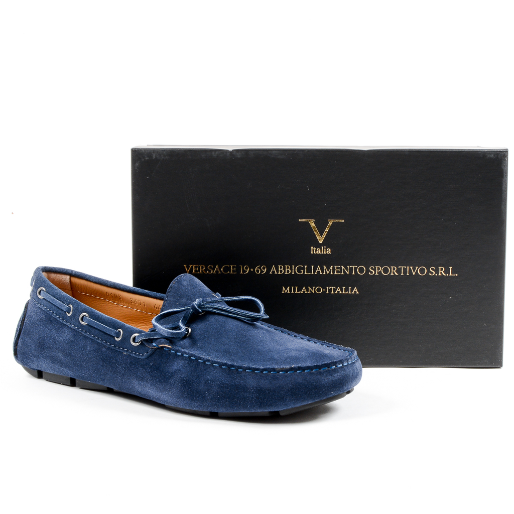 V 1969 Italia Mocassini da uomo blu ADAM
