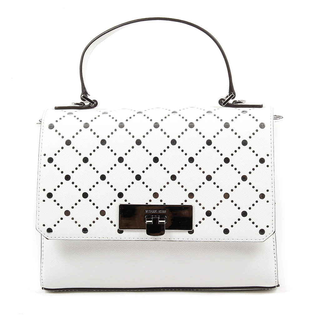 Borsa a mano da donna Michael Kors VIOLET 35S7SV1S2L BIANCO OTTICO