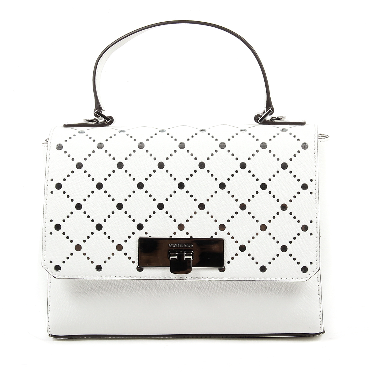 Borsa a mano da donna Michael Kors VIOLET 35S7SV1S2L BIANCO OTTICO