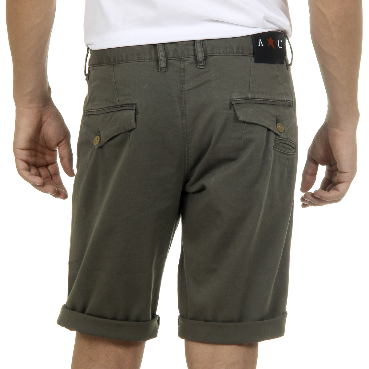 Andrew Charles Pantaloncini da uomo verdi SADECK