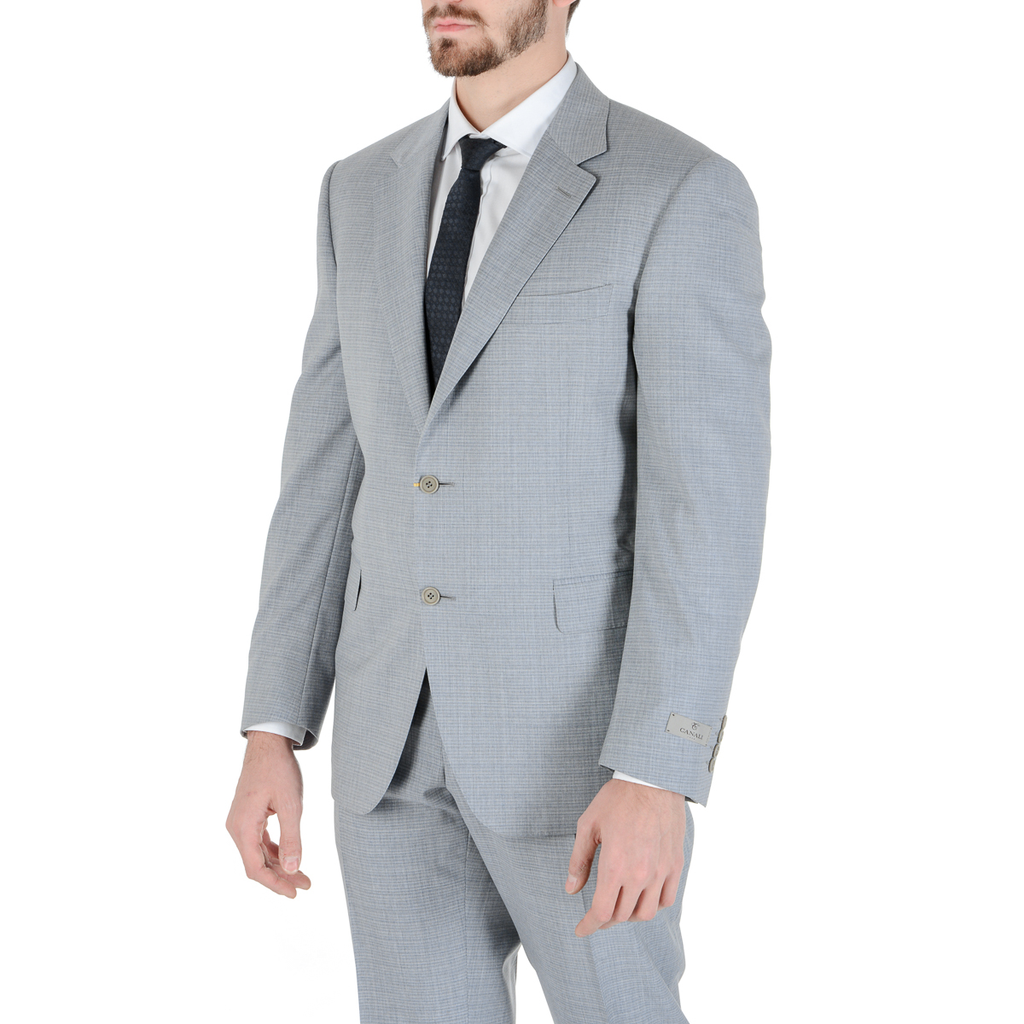 Abito da uomo Canali maniche lunghe grigio chiaro