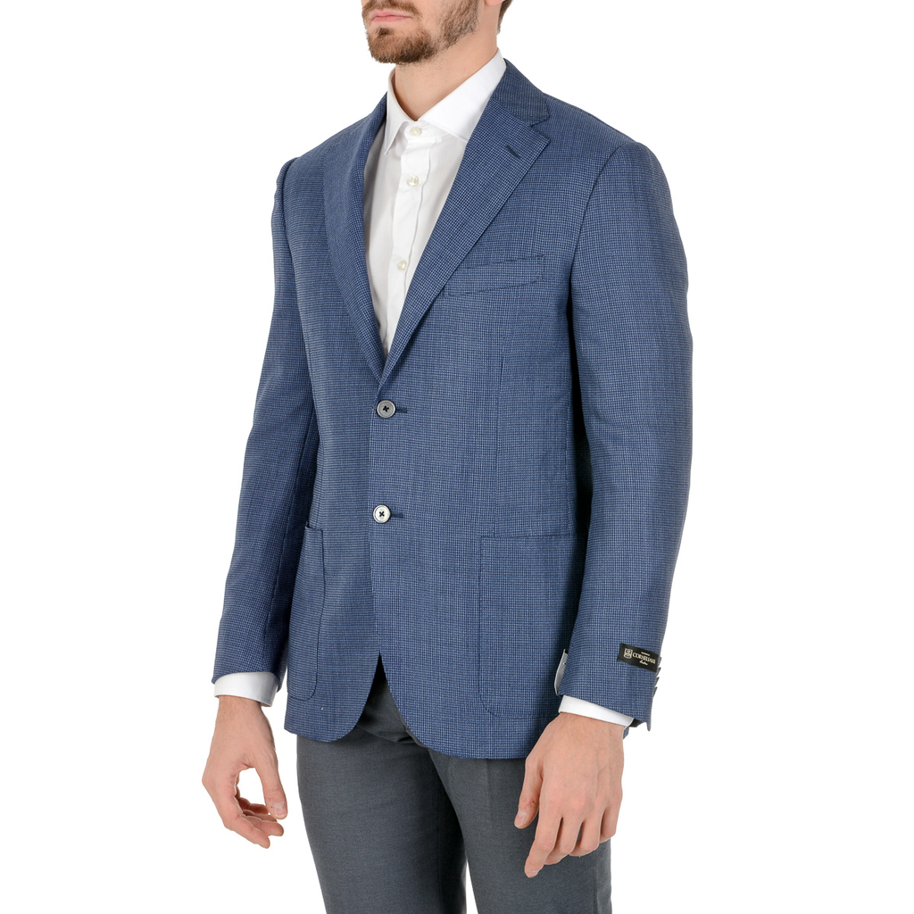 Corneliani Giacca Uomo Maniche Lunghe Azzurro Chiaro