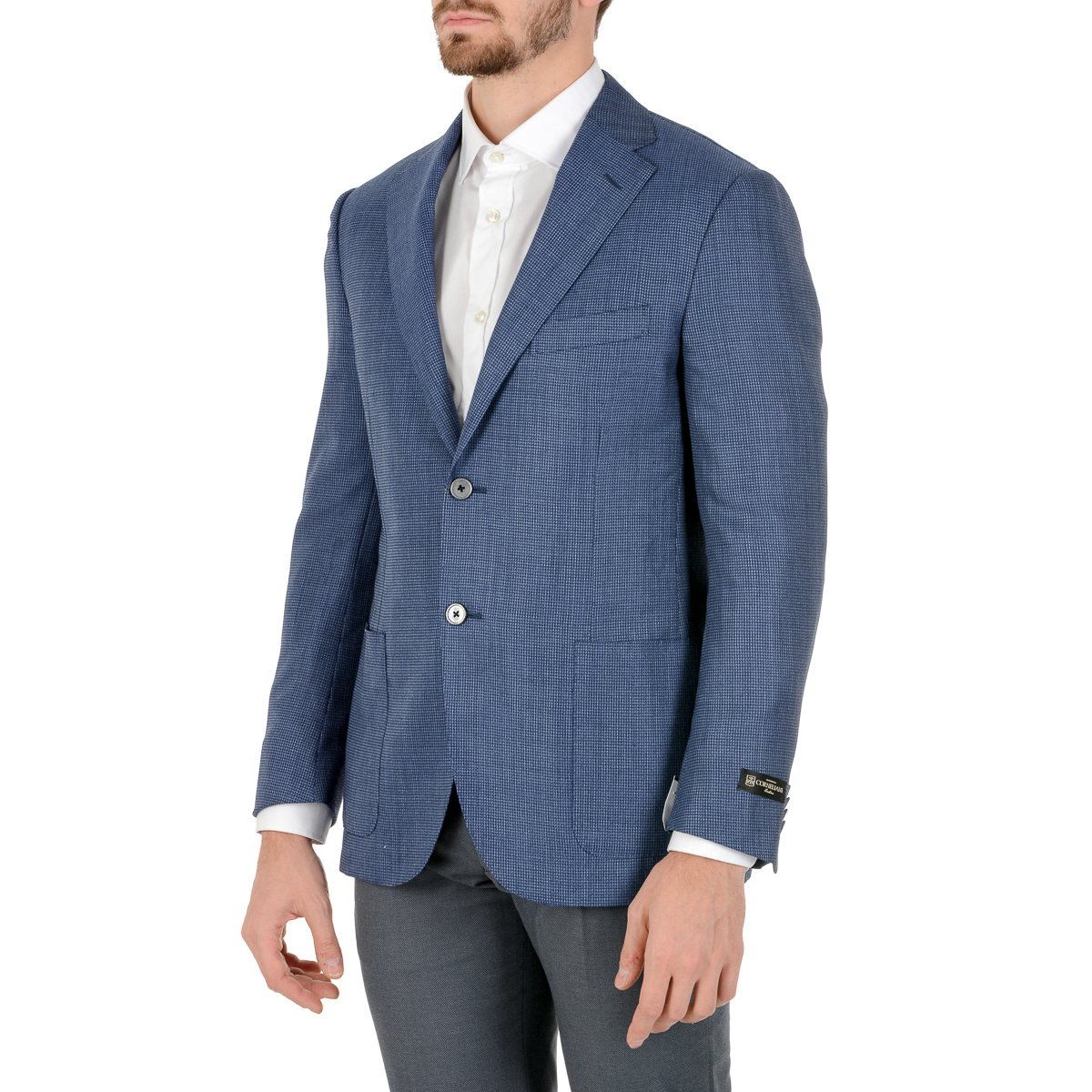 Corneliani Giacca Uomo Maniche Lunghe Azzurro Chiaro