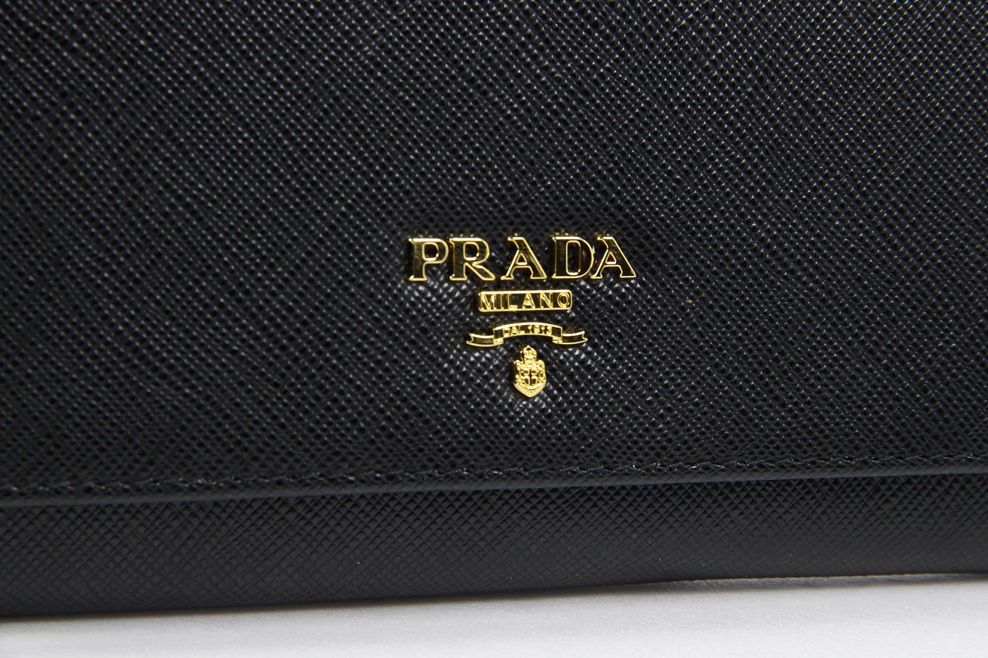 Pochette Prada 1MT437 Nero Saffiano Metallo
