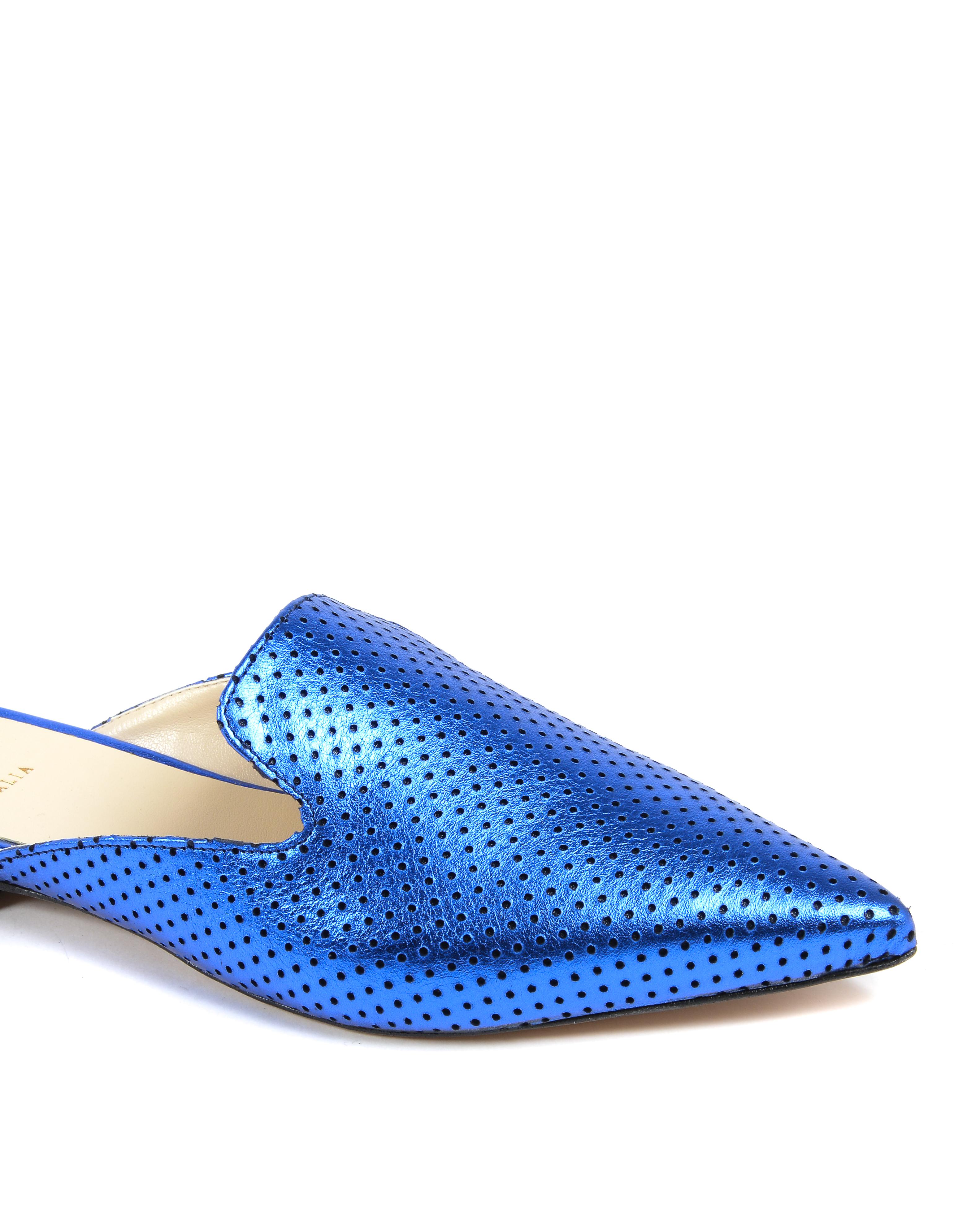 19V69 Italia Ciabatte Donna Lamè Blu 4747 SABOT TRAF LAM BLU